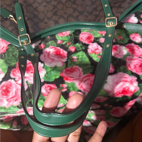 Coach Signature Brown and Green Shoulder Bag - Picture 7 of 7